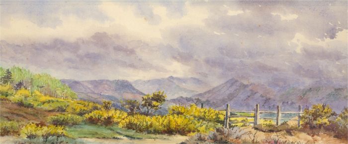 Amy K. Selby (fl.1892-1926) - Signed 1922 Watercolour, Sidmouth, Devonshire
