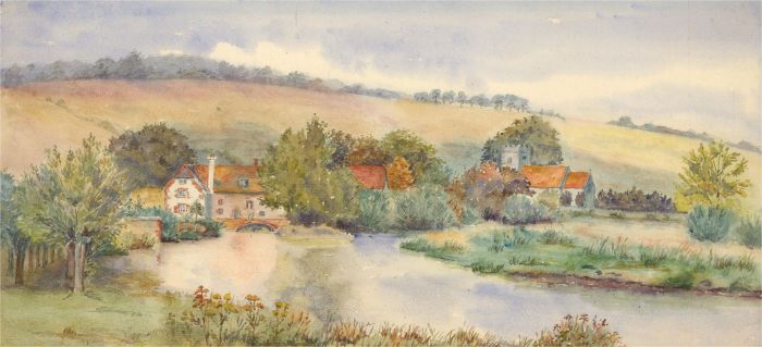 Amy K. Selby (fl.1892-1926) - Signed 1921 Watercolour, Woodford