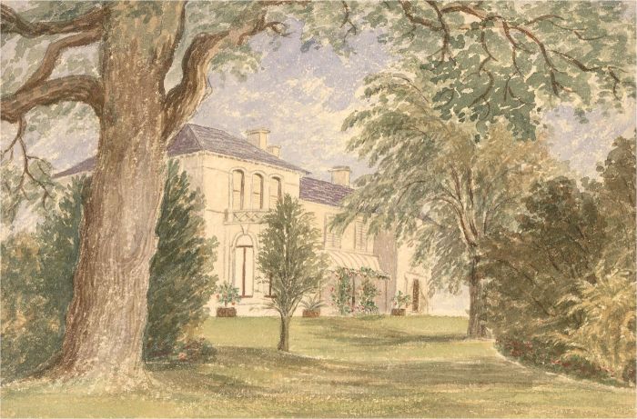 Late 19th Century Watercolour - House at Avery Hill