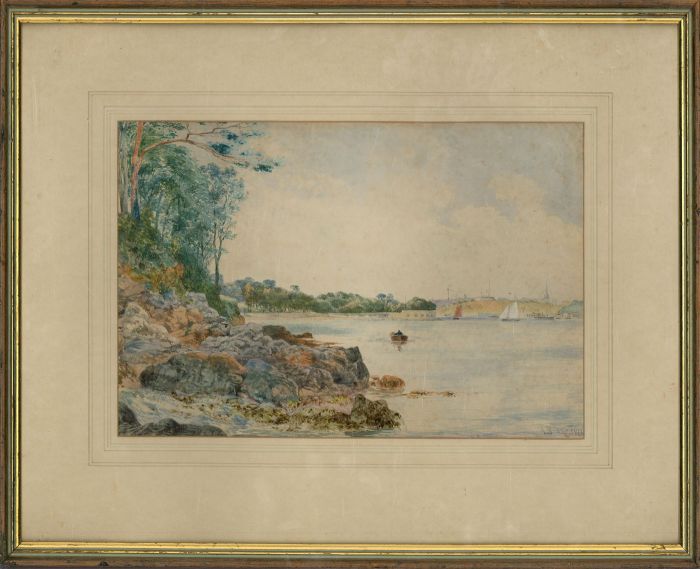 Colonel A. Bambuggs - Signed & Framed 1866 Watercolour, Simonstown