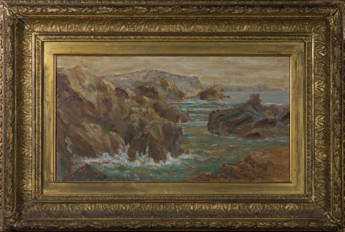 Thomas Hart FSA (fl.1865-1880) - Signed & Framed 19th Century Oil, The Coast