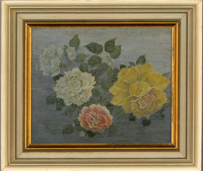 20th Century Oil - Rose Flowers