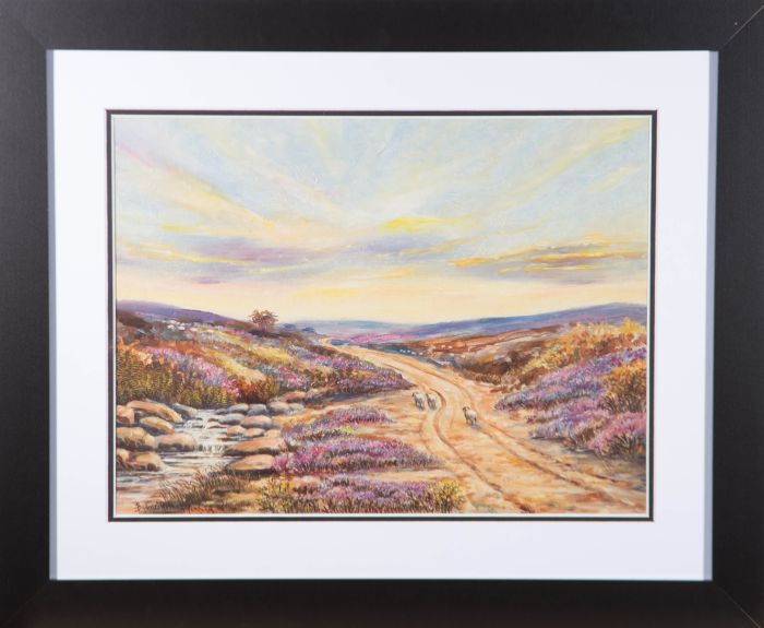 S. Barnes Robson (1900-1973) - 1959 Oil, On The Moors Near Whitby