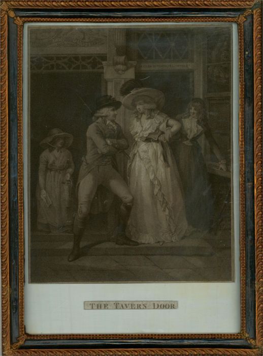 John Raphael Smith after Morland - 1789 Stipple Engraving, The Tavern Door