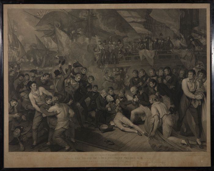James Heath after Benjamin West - 1811 Engraving, The Death Of Lord Nelson