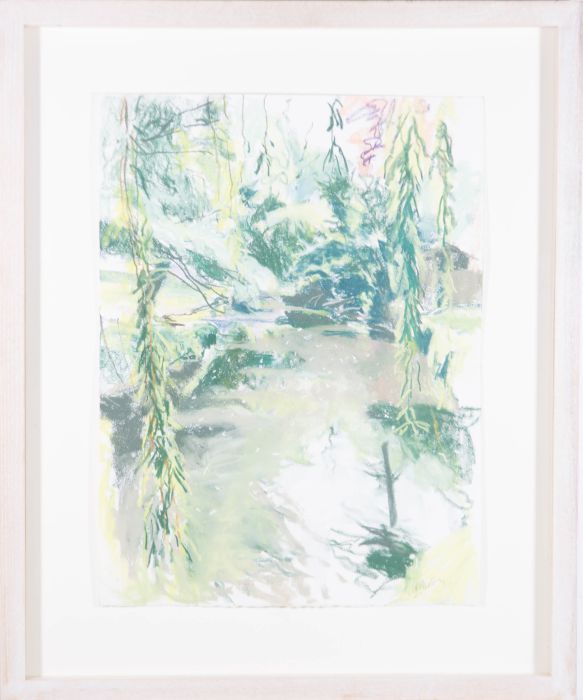 John Blandy - Signed & Framed 2011 Pastel, Seacourt