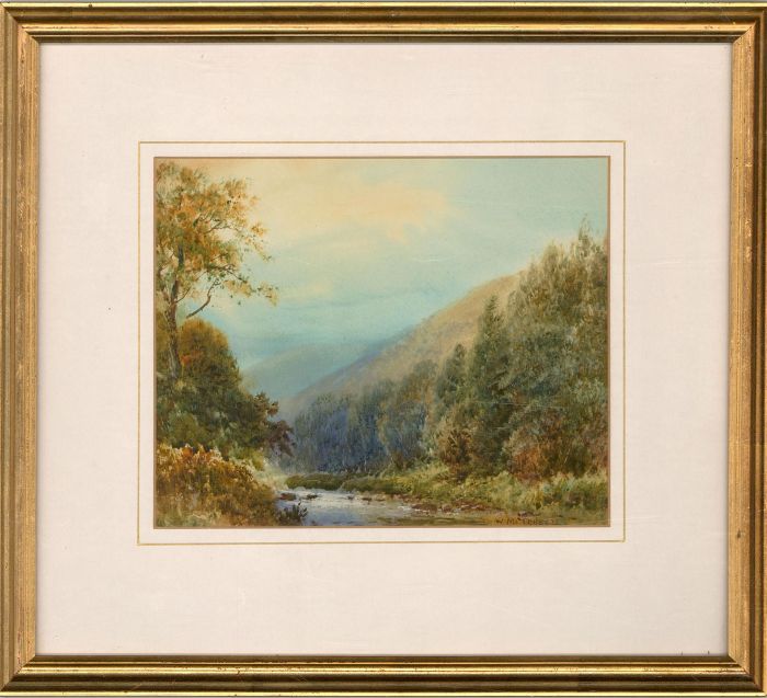 W. Mitchell (fl.1900) - Signed Early 20th Century Watercolour, The Doone Valley