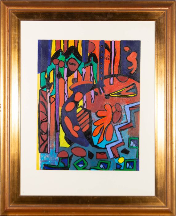 1976 Acrylic - Abstract Interior