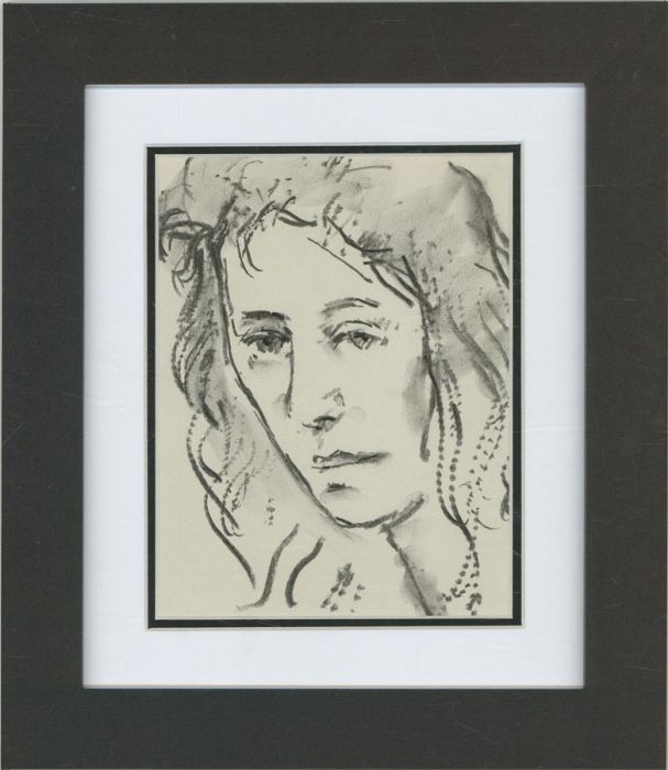 Peter Collins ARCA - 20th Century Charcoal Drawing, Study of a Woman