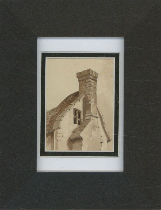 School of Peter De Wint - Mid 19th Century Watercolour, Chimney Study