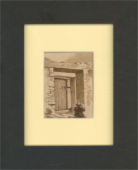 School of Peter De Wint - Mid 19th Century Watercolour, Garden Doorway