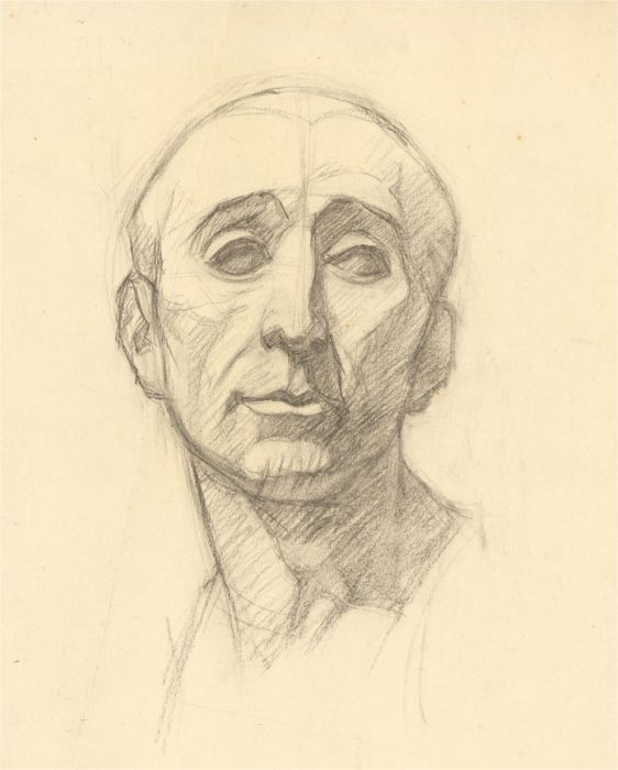 Dorothy Levett - Early 20th Century Graphite Drawing, Julius Caesar Bust Study