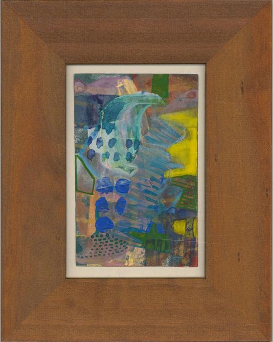 Framed Contemporary Acrylic - Vibrant Organic Forms