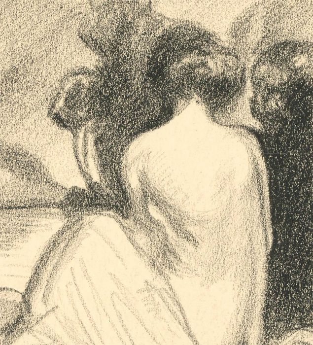 S. Barnes Robson (1900-1973) - Early 20th Century Charcoal Drawing, Seated Woman