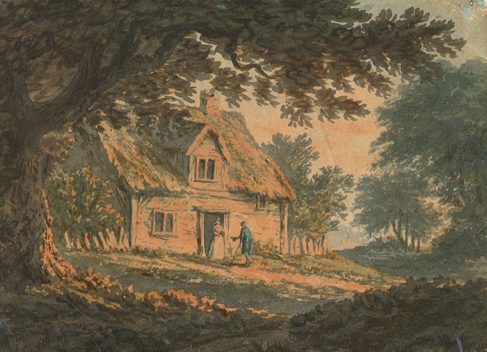 Mid 19th Century Watercolour - The Cottage in the Wood