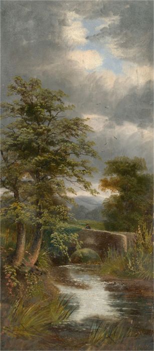 Early 20th Century Oil - River View