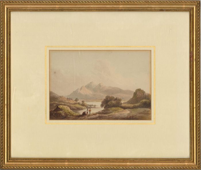 J. S. D. - Framed Mid 19th Century Watercolour, Distant View of Skiddaw
