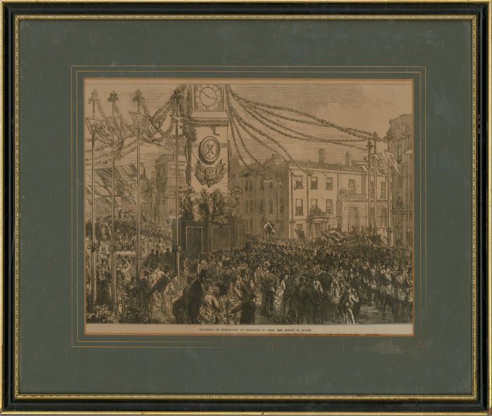 Charles Robinson (1840-1881) - 1874 Wood Engraving, Freemason Procession