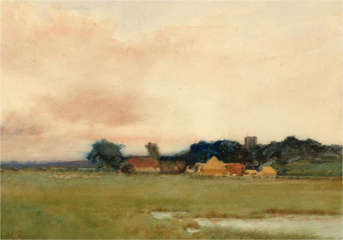 Leopold Rivers (1852-1905) - Late 19th Century Watercolour, In Lambourne Valley