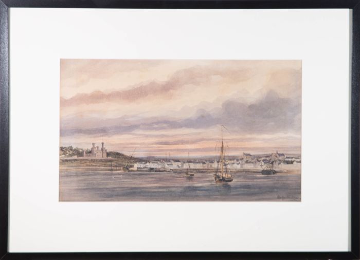 Atrrib. Copley Fielding (1787-1855) - 19th Century Watercolour, Castle At Dusk