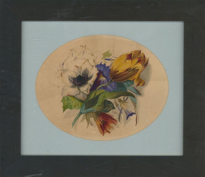 M. A. Wright - Framed Late 19th Century Watercolour, Botanical Study