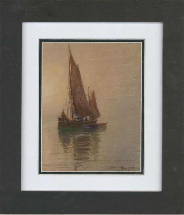 Charles Edward Hannaford RBA (1863-1955) - 19th Century Watercolour, Fish Boat