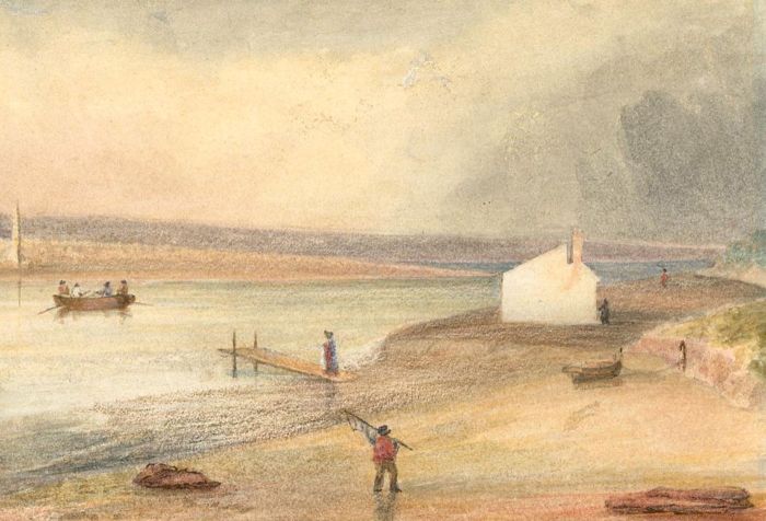Late 19th Century Watercolour - Fishing Day