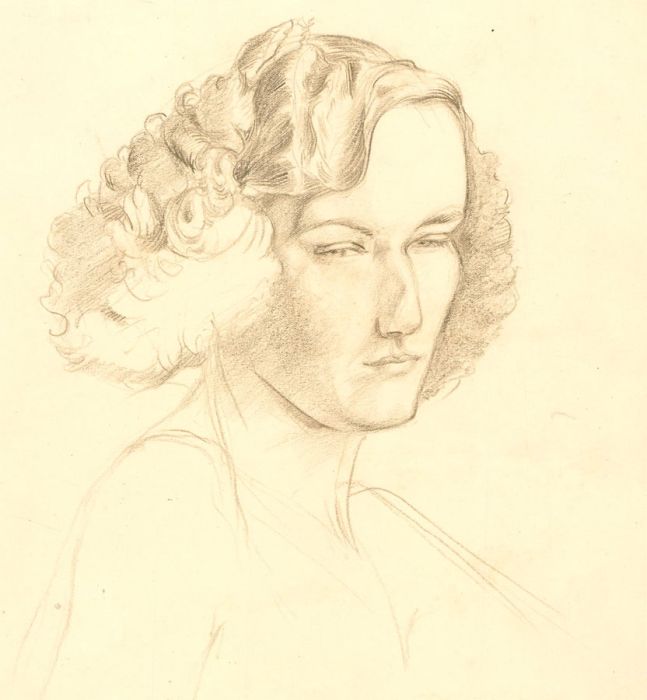 Mid 20th Century Pastel - Side Gaze