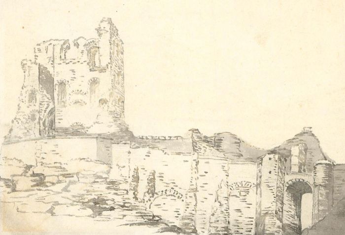 1847 Watercolour - Scarborough Castle
