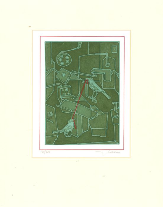Francesco Casorati - 1986 Aquatint, Operare alla Fornaca