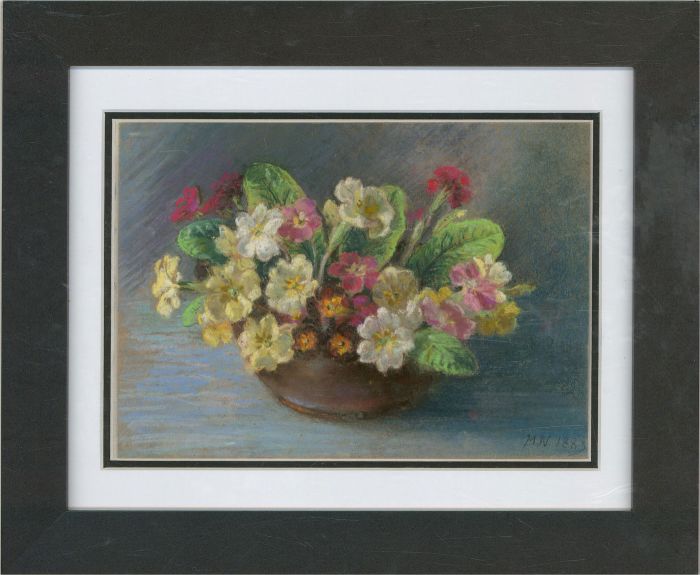 M.N. - 1883 Pastel, Vibrant Flowers