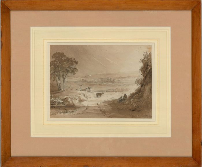Wylde Brown - Mid 19th Century Watercolour, Resting Cattle