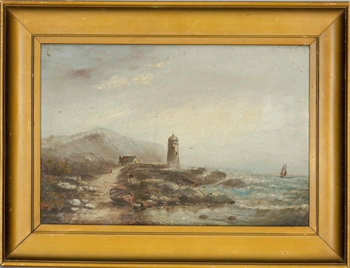 Early 20th Century Oil - Stormy Seas