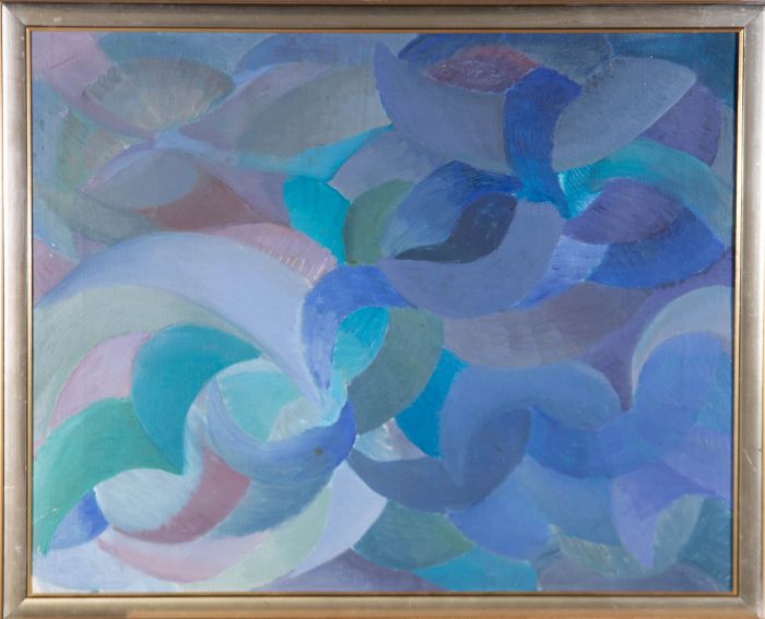 Susan Paine - Signed & Framed Mid 20th Century Oil, Kaleidoscopic Sea