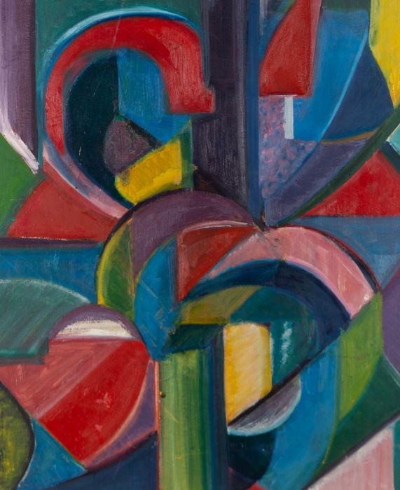 Susan Paine - 20th Century Oil, Red, Blue and Yellow