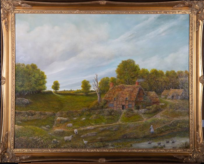 D. Henly - 20th Century Oil, Pastoral Landscape
