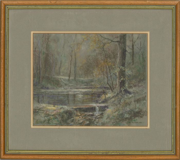 Richard Mather - 1989 Pastel, Fishpool Valley