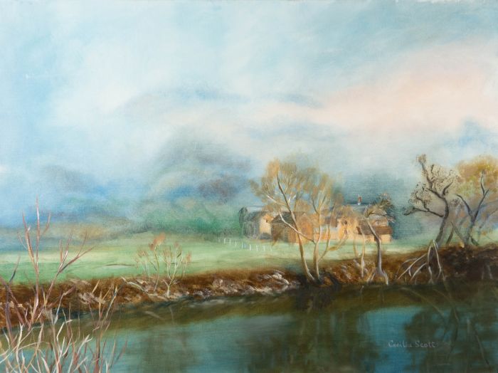 Cecilia Scott - 20th Century Oil, Mist at Symonds Yat