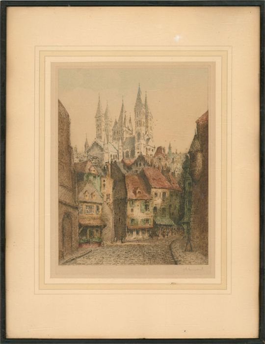 A. Dupont - Early 20th Century Etching, Tournai