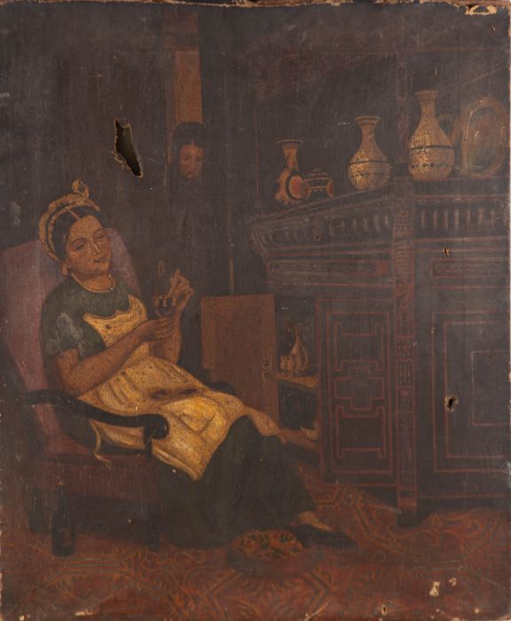 J. A. Davis - For Restoration 1878 Oil, Caught!