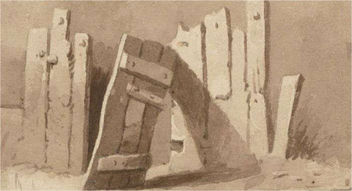 School of Peter De Wint -19th Century Watercolour, Seven Architecture Studies