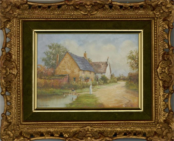 Richard Simm (b.1926) - Mid 20th Century Oil, The Duck Pond