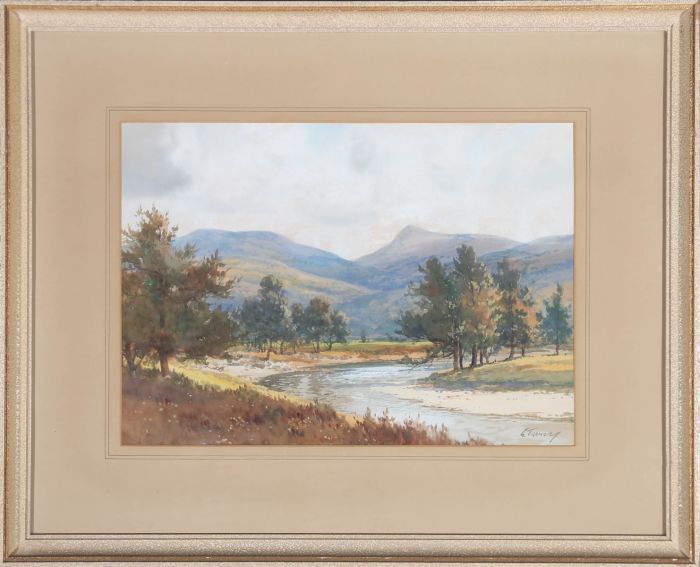G. Trevor - Signed & Framed Early 20th Century Gouache, The River Dee