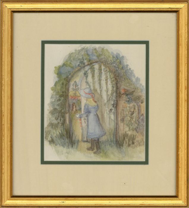 After Graham Rust  - 20th Century Watercolour, The Secret Garden