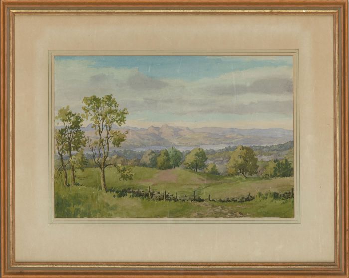 Ernest E. Clarke (1869-1932) - Early 20C Watercolour, Summer On The Lake