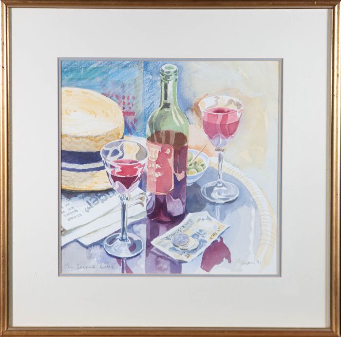 Hazel Soan - 1991 Watercolour, The Second Bottle