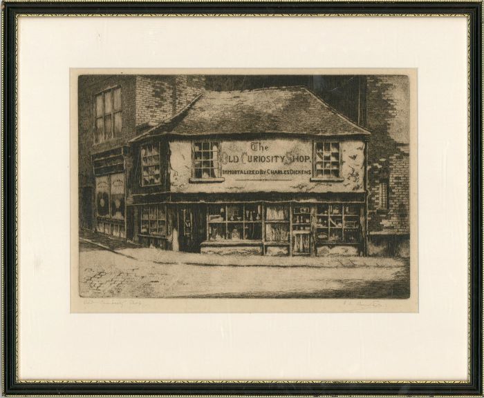 R. L. Armitage (1898-1972) - Mid 20th Century Etching, The Old Curiosity Shop