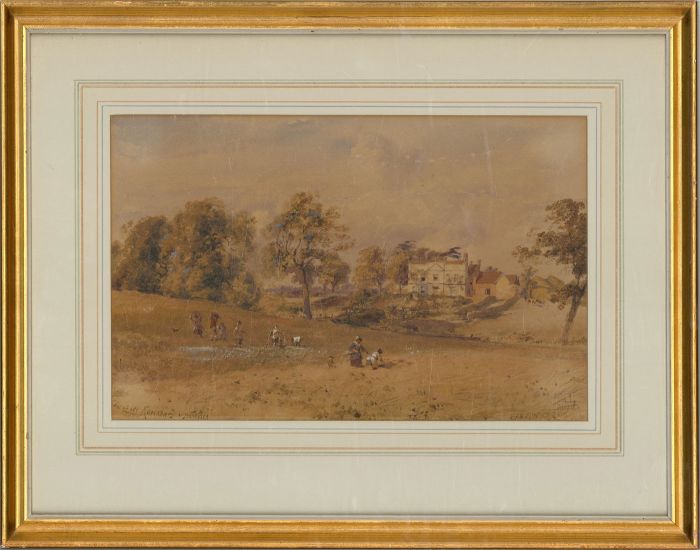 R.P. Noble (act. 1836-1861) - Watercolour, The Lower Ravenhurst near Harborne