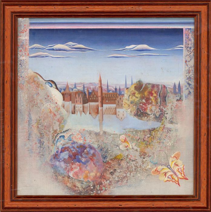 Carolyn Sims - 1974 Oil, Metamorphosis