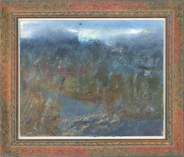 Chux - Signed & Framed Mid 20th Century Oil, Abstracted Landscape